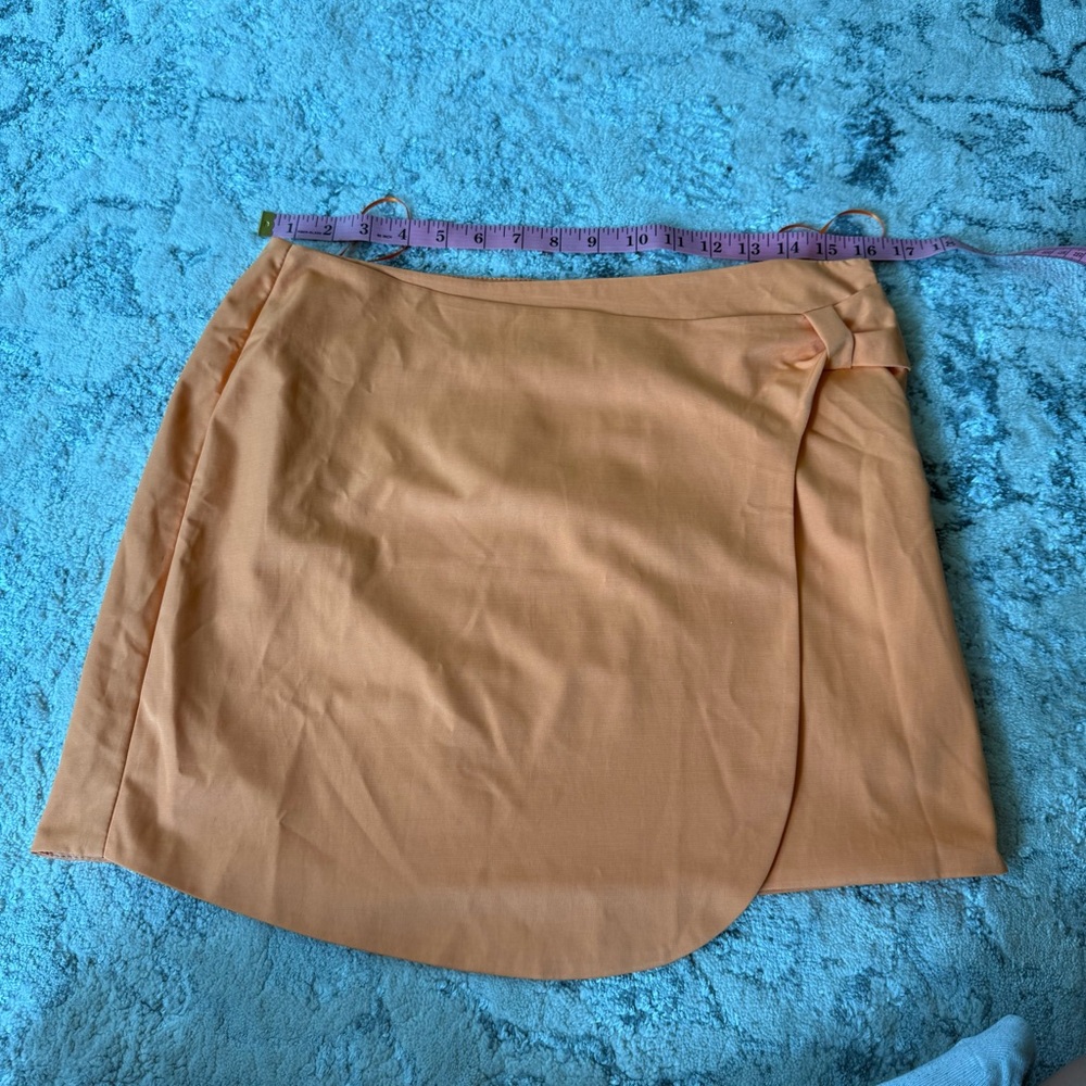 Vestique Orange Wrap Skirt